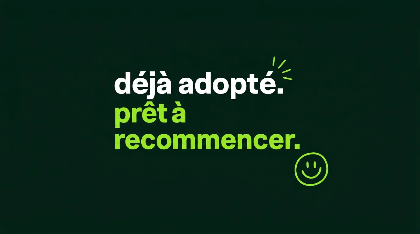 déjà adopté, prêt à recommencer — manifeste Recycle Ton Bureau