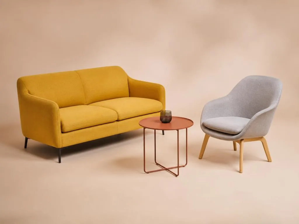 Canapé deux places pour espace détente de bureau